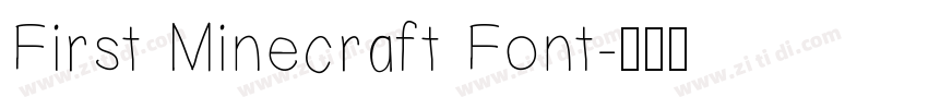 First Minecraft Font字体转换